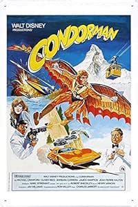 Petpetpet Tin Poster Movie Film Sign 8"x12" Condorman Produced : Amazon.in