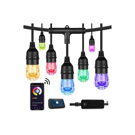 Image result for LED Outdoor String Lights Programmable