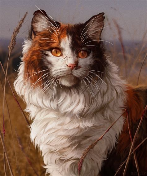 #203601 - safe, artist:gee_lly, mapleshade (warrior cats), calico, cat ...