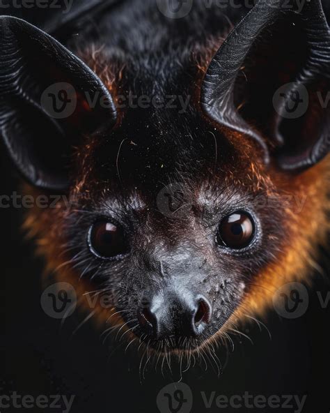 A close up of a bat with big eyes 50062061 Stock Photo at Vecteezy