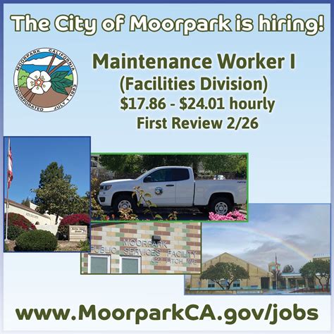 City of Moorpark on LinkedIn: We are hiring a Maintenance Worker I for ...