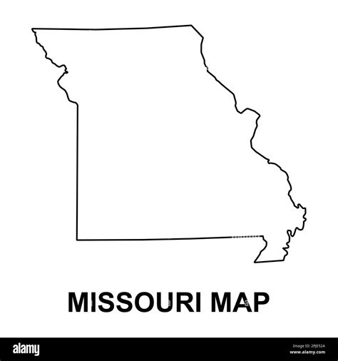 Missouri map shape, united states of america. Flat concept icon symbol vector illustration Stock ...