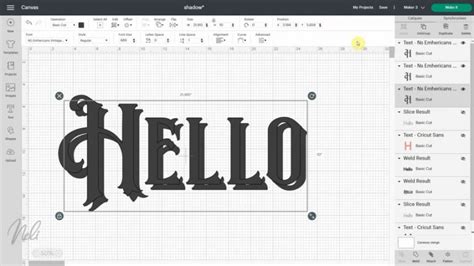 Image result for Cricut Design Space Text Tutorial Shadow