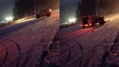 “Life threatening moment”: Driver jumps from moving car to escape icy ...
