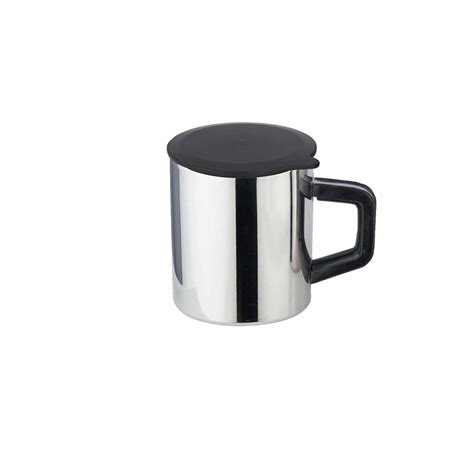 Pdd Falcon Steel Mug With Lid Silver - 180ml – PddFalcon