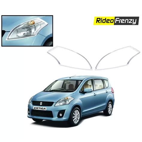 Buy Maruti Ertiga Chrome HeadLight Covers-Triple Layered at low prices-RideoFrenzy