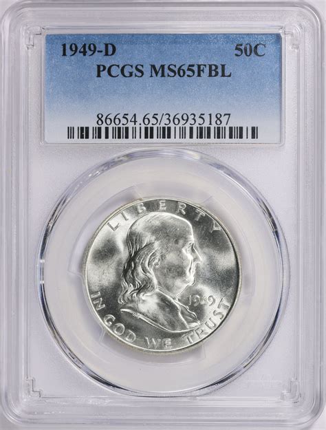 1949-D Franklin Half Dollar PCGS MS-65 FBL (Item 1664466 ...