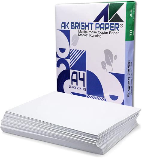 Copier Paper- A4 Size- 70GSM- Blank White Paper Of 1 Reams (500Sheets ...
