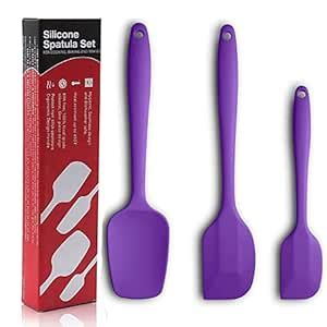Buy FS COOL 3 Piece Silicone Spatula Set Turner Spatula,Heat-Resistant ...