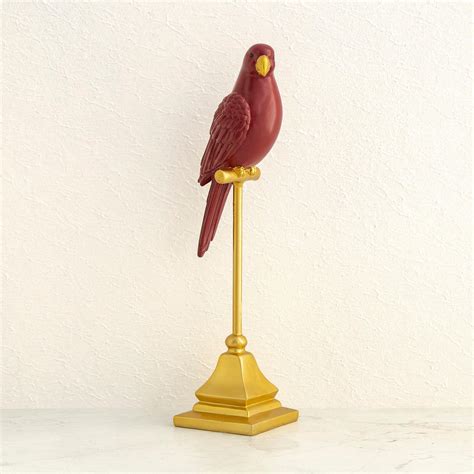 Buy Majestic Multicolour Polyresin Macow on Stand Figurine from Home ...