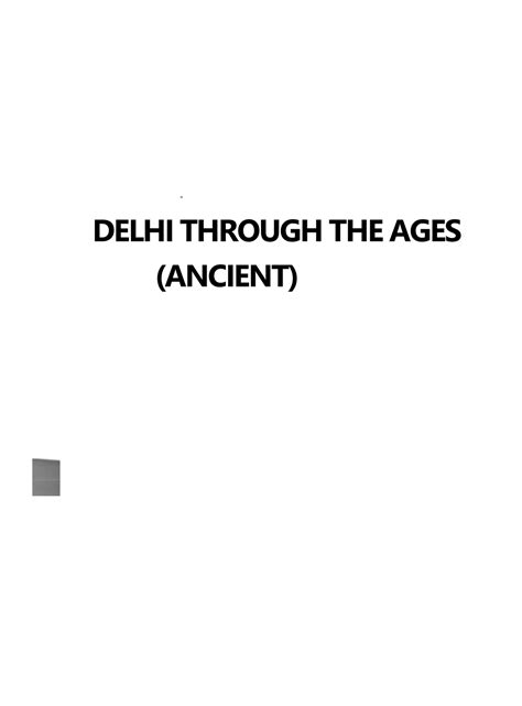 Upinder Singh ancient Delhi - DELHI THROUGH THE AGES (ANCIENT) '/0mm ...
