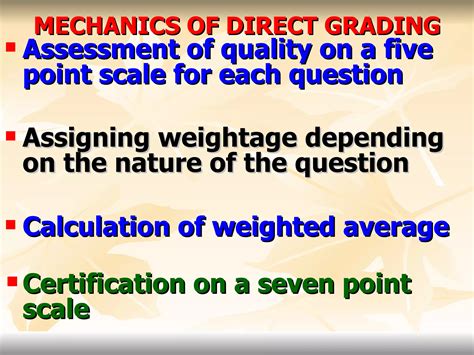 Grading system in higher education courses | PPT