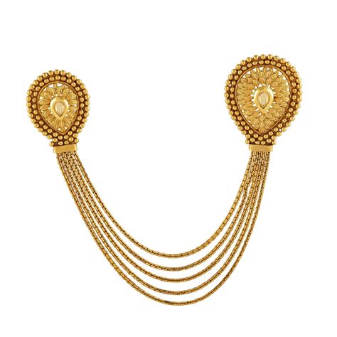 ACCESSHER Antique Gold Plated Traditional Adjustable Dual Finger Ring ...