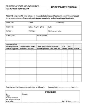 Uwi Exemption Form - Fill and Sign Printable Template Online