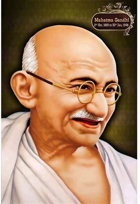 Mahatma Gandhi UV Textured water proof Decorative Art Print of Indian ...