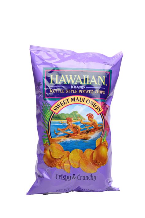 Sweet Maui Onion Chips From Hawaiian Brand In, Label, Chip ...