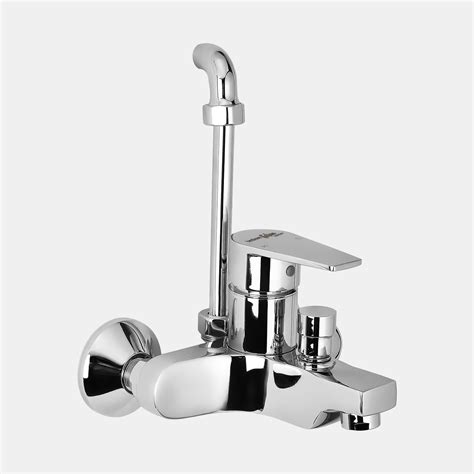 Hindware Italian Collection F360019CP Element Wall Mixer with Overhead ...