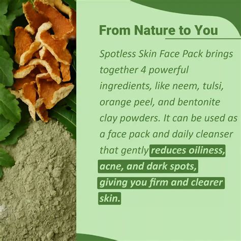 Dual Action Face Pack: Anti-Acne + Spot Reduction | Natural Formula ...