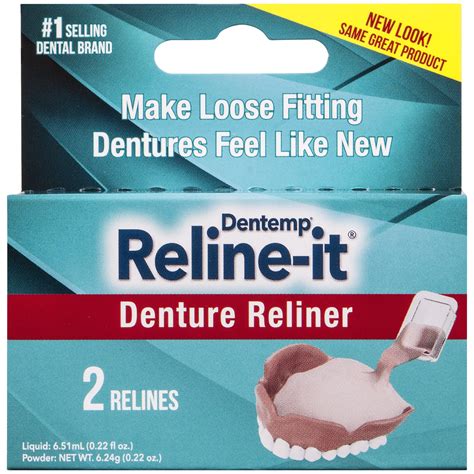 Buy Dentemp Denture Reline Kit to Refit and Tighten Dentures for Both ...
