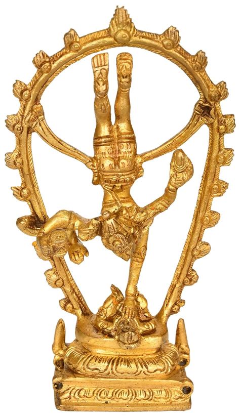 Buy Exotic India Bhagawan Shiva's Tandava (Nataraja) - Brass Statue ...