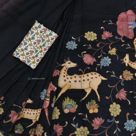 Black designer premium kota saree ns198-Neidhal
