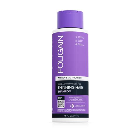 Buy Foligain Triple Action Shampoo For Thinning Hair For Women with 2% ...