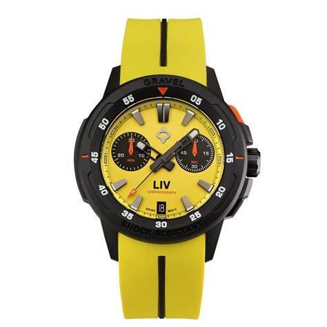 GRAVEL 002 VENOM YELLOW SWISS CHRONOGRAPH – LIV Swiss Watches