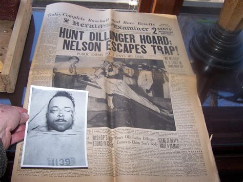 John Dillinger Death Photo And News Paper | #1920533445