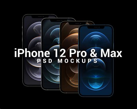 Free iPhone 12 Pro Max & iPhone 12 Pro Mockup PSD (All Colors) - Good ...