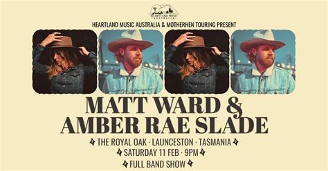 Matt Ward (SA) & Amber Rae Slade (US/Tas) - Full Band Show @ The Royal ...