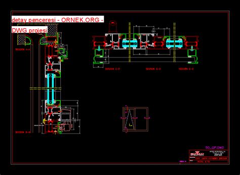 detay penceresi dwg projesi - Autocad Projeler