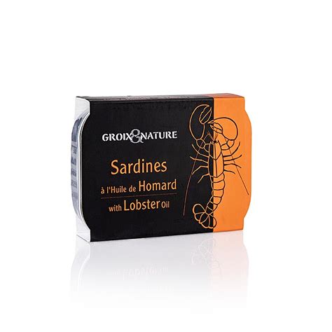 Sardines in lobster oil, Groix and Nature, 115g, can | GOURMET VERSAND ...