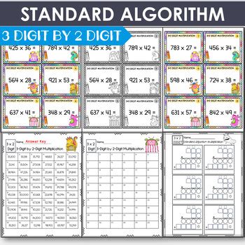 Image result for Standard Algorithm Multiplication 3-Digit Numbers