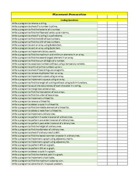 Placement-Prepration - Placement-Preparation Coding Questions Write a ...