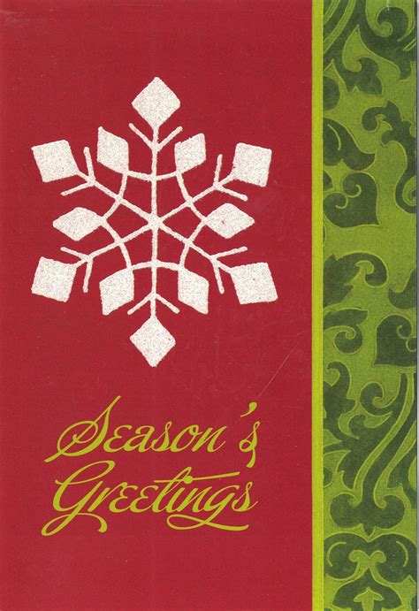 Snowflake Glitter Seasons Greetings Boxed Holiday Cards – The Country ...