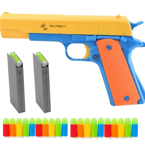 Toy Gun 1911 Toy Gun With Soft Bullets 2 Magazine | Desertcart INDIA