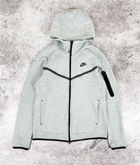 Nike Nike Tech Fleece Grey Classic Hoodie with Pocket | Grailed