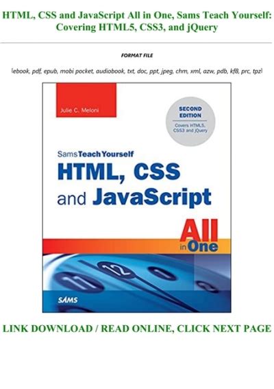 Image result for HTML CSS and JavaScript All in One