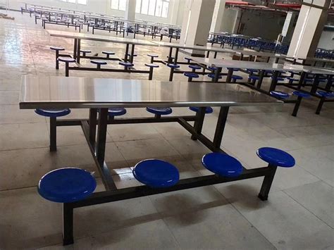 8人圆凳餐桌 - 玻璃钢餐桌椅 - 东莞飞越家具有限公司