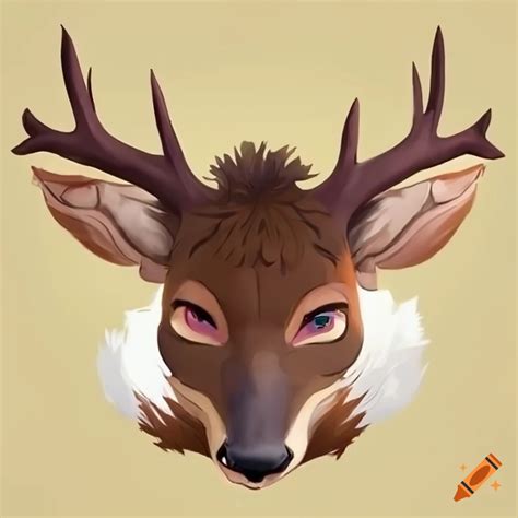Art of a male furry deer character on Craiyon