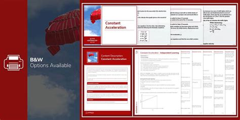 👉 Constant Acceleration Resource Pack