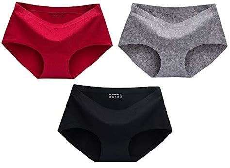 Buy PLUMBURY® Women's Cotton Seamless Hipster Panty (Pack of 3) Black ...