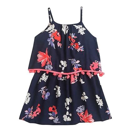 Hopscotch Girls Sleeveless Floral Print Knee-Length Casual Dress In ...