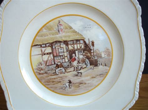 Buy 1950s Plate the Plough New Hall Hanley Public House Decorative ...