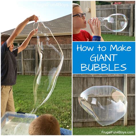 The BEST Giant Bubble Recipe - Frugal Fun For Boys and Girls