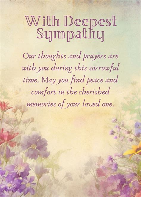 Sympathy Card Messages For Loss