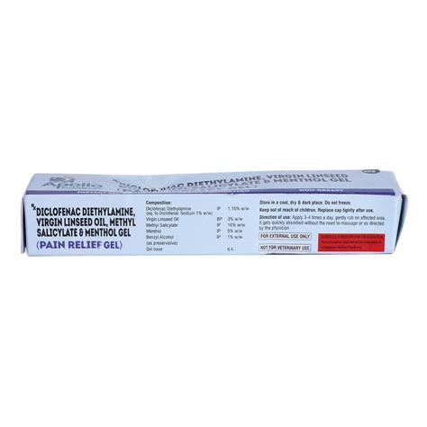 Apollo Life Pain Relief Gel, 30 gm Price, Uses, Side Effects ...