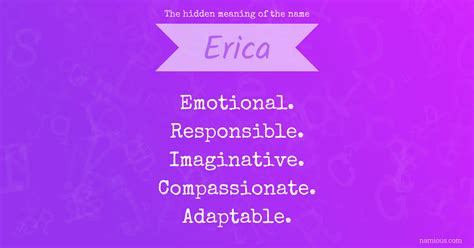The hidden meaning of the name Erica | Namious