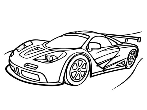 Amazing Race Car coloring page - Download, Print or Color Online for Free