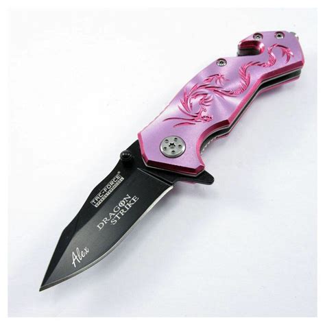 Personalized POCKET KNIVE for Women Knife Knives Engraved Pink Dragon ...